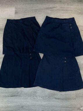 Girls Navy Uniform Skorts Sz 10